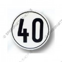 speed sign 40, plastic