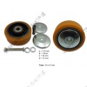 support wheel PU diam. 150 mm