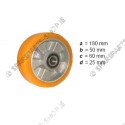 support wheel PU diam. 180 mm