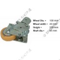 swivel castor diam. 100 mm