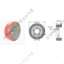 drive wheel 216 x 68 PU-soft