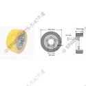 drive wheel 254 x 102 PU