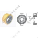 drive wheel 250 x 105