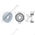 drive wheel 250 x 100 RB-NM