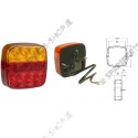 rear light 12/24 square LED